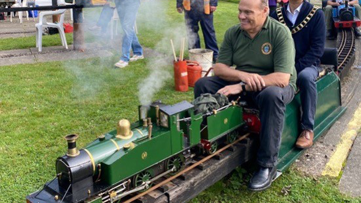 Live steam miniature railway at Jocks Lane in Bracknell.
